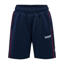 Szorty dla dzieci Hummel Interlock Adjust. Niebieskie szorty Hummel, bez wzorów, sportowe. Za 183.50 zł.