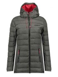Geographical Norway Płaszcz pikowany "Astana" w kolorze antracytowym rozmiar: 152. Czarne płaszcze Geographical Norway, bez wzorów, bez kaptura. Za 118.84 zł.