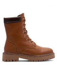 JENNY Botki ELISA WS5896-17 Brązowy. Brązowe botki Jenny, bez wzorów, z materiału, bez obcasa, na płaskiej podeszwie, bez zapięcia. Za 99.99 zł.