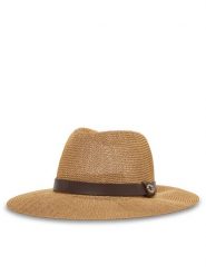 Guess Kapelusz AW5287 NYL01 Beżowy. Brązowe kapelusze Guess, z aplikacjami, z syntetyku. Za 269.99 zł.