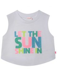 Billieblush Top w kolorze szarym ze wzorem rozmiar: 140. Szare topy Billieblush, bez wzorów, bez kołnierzyka, bez ramiączek. Za 68.45 zł.