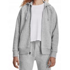 Bluza na co dzień Damska Under Armor 13 Bawełaniana Z Kapturem Zamek Dres. Szare bluzy Under Armour, bez wzorów, z dresówki, wizytowe, bez ramiączek, z kapturem. Za 180.99 zł.