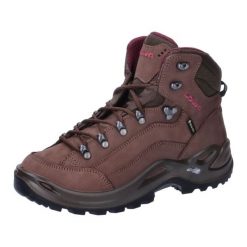 Buty trekkingowe damskie Lowa Renegade Mid Gtx. Brązowe buty trekkingowe Lowa, bez wzorów, z materiału, za kostkę, bez zapięcia, trekkingowe. Za 937.99 zł.
