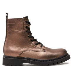 Trapery Tamaris. Żółte traperki Tamaris, bez wzorów, bez obcasa, bez zapięcia. Za 469.99 zł.