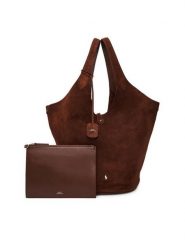 Polo Ralph Lauren Torebka 428P23816003 Brązowy. Brązowe torebki klasyczne Polo Ralph Lauren, bez wzorów, ze skóry, bez dodatków. Za 3,499.00 zł.