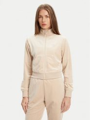 Guess Bluza V3BQ22 K0232 Beżowy Regular Fit. Brązowe bluzy Guess, s, z aplikacjami, z syntetyku, bez kaptura. Za 349.99 zł.
