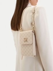 Nine West Torebka EO-Bowery Noir-BW-B31610R Beżowy. Brązowe listonoszki Nine West, bez wzorów, z materiału, bez dodatków. Za 159.99 zł.