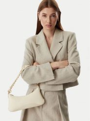 HUGO Torebka Ilary 50562964 Kremowy. Białe torebki klasyczne Hugo, bez wzorów, ze skóry, bez dodatków. Za 549.99 zł.