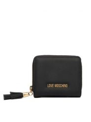 LOVE MOSCHINO Portfel JC5689PP1OKD0000 Czarny. Czarne portfele Love Moschino, bez wzorów, ze skóry. Za 429.99 zł.