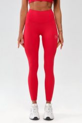 Damskie legginsy sportowe fitness Rough Radical Zoya Classic. Czerwone legginsy sportowe ROUGH RADICAL, l, bez wzorów, z elastanu, z podwyższonym stanem, na fitness i siłownię. Za 135.92 zł.