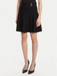 Guess Spódnica mini W5YD65 Z0130 Czarny Regular Fit. Czarne spódnice Guess, xl, z aplikacjami, z wiskozy, mini. Za 339.99 zł.