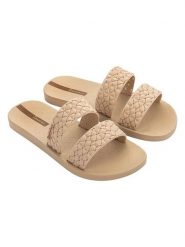 Ipanema Klapki w kolorze beżowym rozmiar: 39. Brązowe klapki Ipanema, bez wzorów, klasyczne, z otwartym noskiem, bez obcasa, bez zapięcia. Za 52.42 zł.