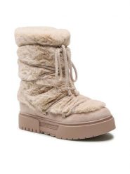 Jenny Fairy Botki WS5895-05 Beżowy. Brązowe botki Jenny Fairy, bez wzorów, z materiału, bez obcasa, na płaskiej podeszwie, bez zapięcia. Za 139.99 zł.