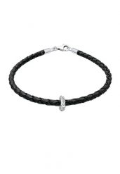 Elli Damska spleciona z kryształami w srebrze próby 925 sterling silver Bransoletki 1 ct Damski. Szare bransoletki Elli, srebrne. Za 268.99 zł.
