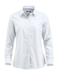 Clique Koszula Oxford Garland z długim rękawem 100% bawełna biała – white. Białe koszule CLIQUE, s, bez wzorów, z bawełny, bez kołnierzyka, bez ramiączek. Za 229.21 zł.