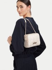 Guess Torebka J6YZ07 W3001 Kremowy. Białe listonoszki Guess, z aplikacjami, ze skóry, bez dodatków. Za 210.99 zł.
