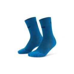 Damskie sportowe skarpety kompresyjne do połowy łydki Ultralight Core Run CEP. Niebieskie skarpetki CEP, bez wzorów, z elastanu. Za 79.00 zł.
