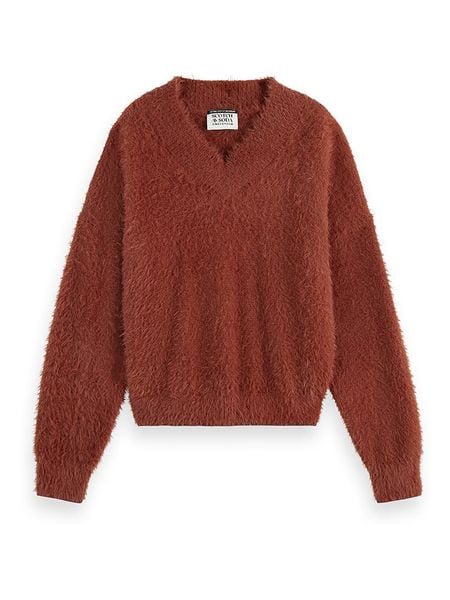 Scotch & Soda Sweter w kolorze czerwonym rozmiar: L. Czerwone swetry Scotch & Soda, l, bez wzorów, z poliamidu, bez ramiączek. Za 262.45 zł.