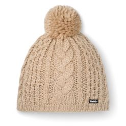 Czapka Eisbar Afra Pompon MÜ. Szare czapki zimowe Eisbär, bez wzorów, z materiału, sportowe. Za 151.00 zł.