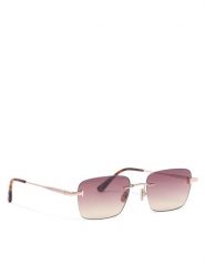 Tom Ford Okulary przeciwsłoneczne Jake-02 FT1354 Złoty. Żółte okulary przeciwsłoneczne TOM FORD, bez wzorów, metalowe. Za 1,999.00 zł.