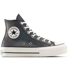 Buty sportowe Converse Chuck Taylor All Star Lift Platform Sparkle. Szare buty treningowe Converse, bez wzorów, bez zapięcia. Za 690.00 zł.