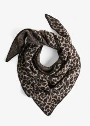 Chusta trójkątna. Brązowe chusty bonprix, na jesień, bez wzorów, eleganckie. Za 97.99 zł.