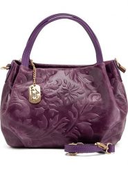Anna Morellini Skórzana torebka &quot;Clarissa&quot; w kolorze fioletowym - 28 x 20 x 12 cm rozmiar: onesize. Różowe torebki klasyczne Anna Morellini, bez wzorów, z materiału, przez ramię, bez dodatków. Za 252.99 &#122;&#322;.