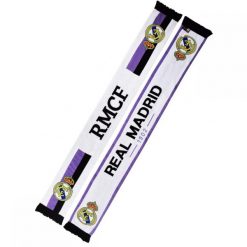 Real Madryt szalik kibica dwustronny Double Knitted Scarf wielokolorowy. Białe szaliki i kominy Real Madrid, bez wzorów, z materiału. Za 117.96 zł.