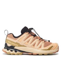 Buty do biegania Salomon. Pomarańczowe buty do biegania Salomon, bez wzorów, bez zapięcia, do biegania. Za 439.99 zł.