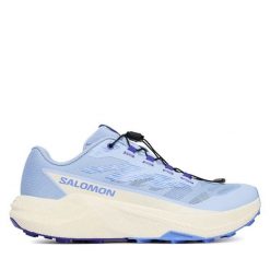 Buty do biegania Salomon. Niebieskie buty do biegania Salomon, bez wzorów, bez zapięcia, do biegania. Za 639.99 zł.