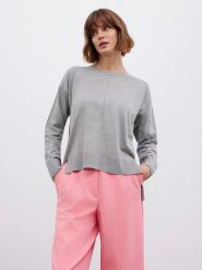 BGN Sweter w kolorze szarym rozmiar: 38. Szare swetry BGN, bez wzorów, bez ramiączek. Za 121.80 zł.