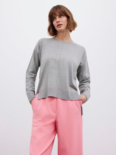 BGN Sweter w kolorze szarym rozmiar: 38. Szare swetry BGN, bez wzorów, bez ramiączek. Za 87.40 zł.