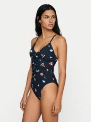 Seafolly Strój kąpielowy Beach Club 11213-303 Granatowy. Niebieskie stroje jednoczęściowe Seafolly, bez wzorów, z syntetyku. Za 659.99 zł.