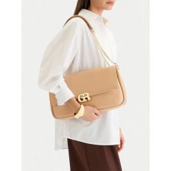 Torebka GINO ROSSI. Brązowe torebki klasyczne Gino Rossi, bez wzorów, klasyczne, bez dodatków. Za 329.99 zł.