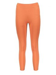 Gymshark Legginsy sportowe "KK Twins" w kolorze pomarańczowym rozmiar: L. Pomarańczowe legginsy Gymshark, bez wzorów, z materiału, sportowe. Za 110.29 zł.