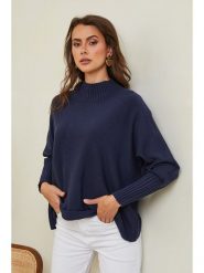 Joséfine Sweter "Izsak" w kolorze granatowym rozmiar: XL. Niebieskie swetry Joséfine, xl, bez wzorów, z kaszmiru, bez ramiączek. Za 151.90 zł.