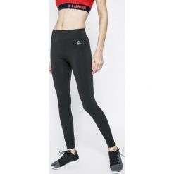 Reebok - Legginsy. Szare legginsy marki Reebok, z dzianiny. W wyprzedaży za 99.90 zł.