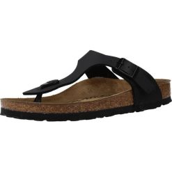 Japonki damskie Birkenstock Gizeh Bf Black. Czarne japonki Birkenstock, bez wzorów, z materiału. Za 349.00 zł.