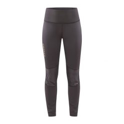 Ciepłe legginsy damskie Craft Adv Nordic Race. Szare legginsy Craft, bez wzorów, sportowe. W wyprzedaży za 328.00 zł.