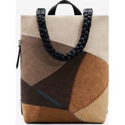 Desigual torebka. Shopper bag Desigual, bez wzorów, bez dodatków. W wyprzedaży za 339.99 zł.