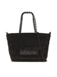 LOVE MOSCHINO Torebka JC4045PP1LLP100A Czarny. Czarne torebki klasyczne Love Moschino, bez wzorów, z tworzywa sztucznego, bez dodatków. Za 899.99 zł.