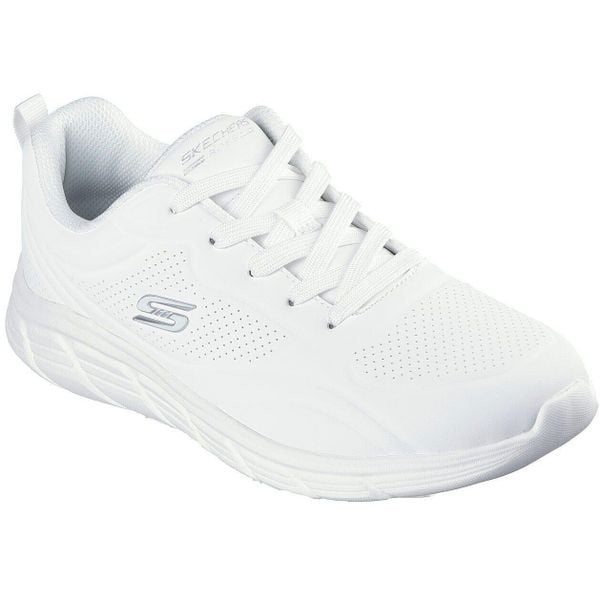 Buty sportowe damskie Skechers Bobs B Flex Lo Cool Ease. Białe buty sportowe lifestyle Skechers, bez wzorów, ze skóry ekologicznej, sportowe, bez zapięcia. Za 390.00 zł.