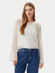 Vans Sweter Mila VN000M9H Écru Loose Fit. Swetry Vans, m, bez wzorów, z bawełny, bez ramiączek. Za 189.99 zł.