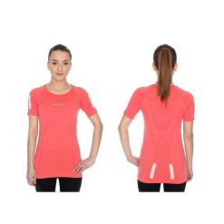 Koszulka damska krótki rękaw Brubeck Athletic koralowy S SS11080. Brązowe bielizna termoaktywna damska Brubeck, bez wzorów, bez ramiączek. Za 109.00 zł.