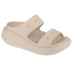 Sandały CROCS CRUSH SANDAL Beżowy. Szare klapki Crocs, bez wzorów, z gumy, bez obcasa, bez zapięcia. Za 315.00 zł.