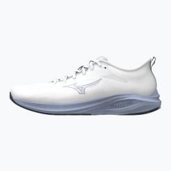 Buty do biegania damskie Mizuno Enerzy Runnerz 2. Białe buty do biegania Mizuno, bez wzorów, z gumy, bez zapięcia, do biegania. Za 269.99 zł.