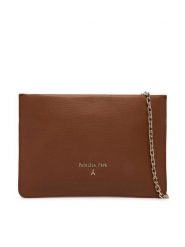 Patrizia Pepe Torebka 8B0335/L001-B111 Brązowy. Brązowe kopertówki Patrizia Pepe, bez wzorów, ze skóry, bez dodatków. Za 729.99 zł.