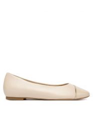 Caprice Baleriny 9-22107-46 Beżowy. Brązowe baleriny Caprice, bez wzorów, ze skóry, bez obcasa, bez zapięcia. Za 226.99 zł.