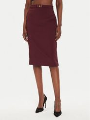 Elisabetta Franchi Spódnica ołówkowa GO-044-46E2 Bordowy Slim Fit. Czerwone spódnice Elisabetta Franchi, bez wzorów, z syntetyku, ołówkowe. Za 1,249.00 zł.