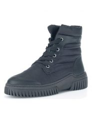 Gabor Skórzane botki w kolorze czarnym rozmiar: 37,5. Czarne botki Gabor, bez wzorów, z materiału, bez obcasa, bez zapięcia. Za 260.99 zł.